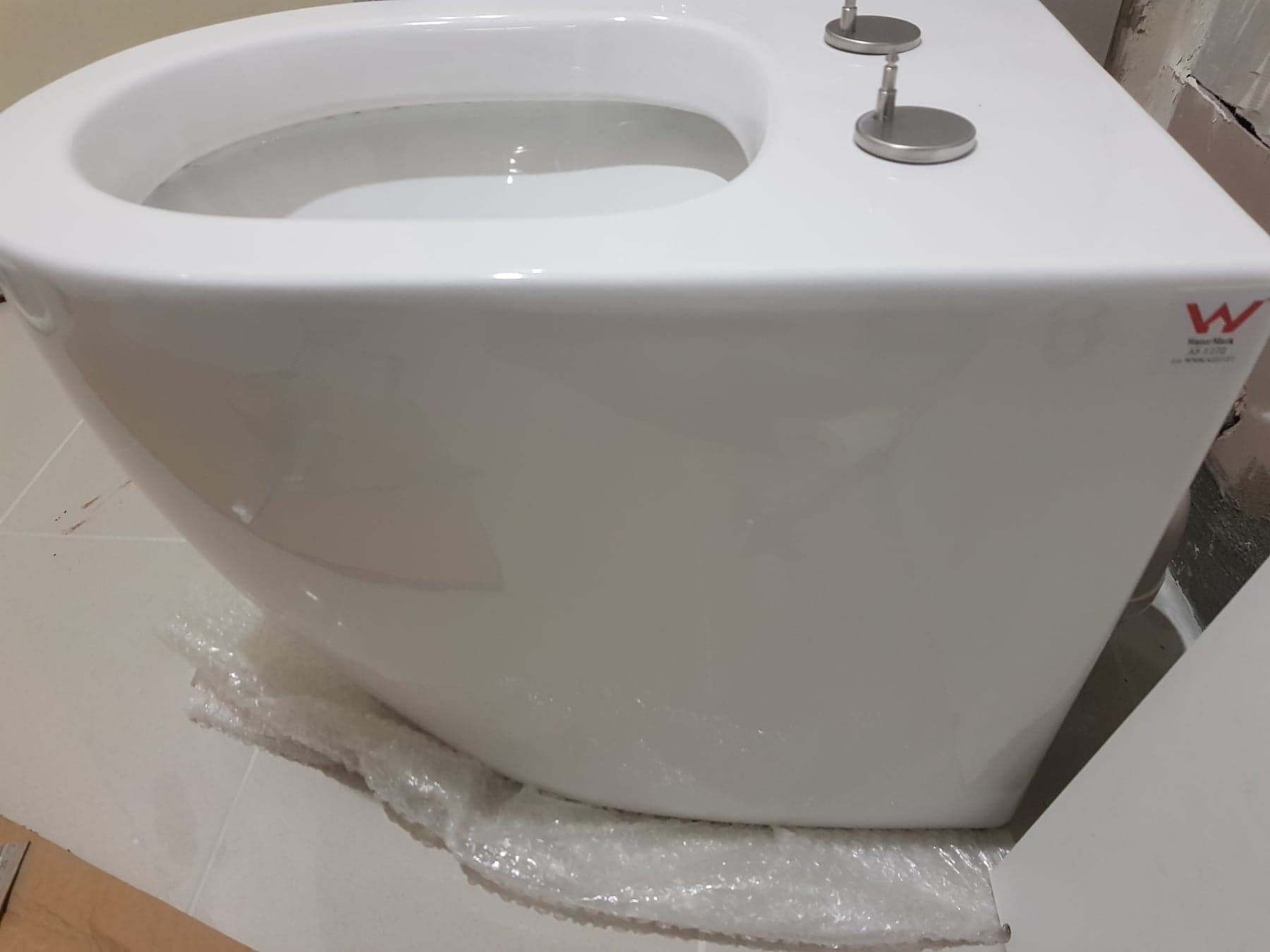 Toilet pan installation without screw Bunnings community