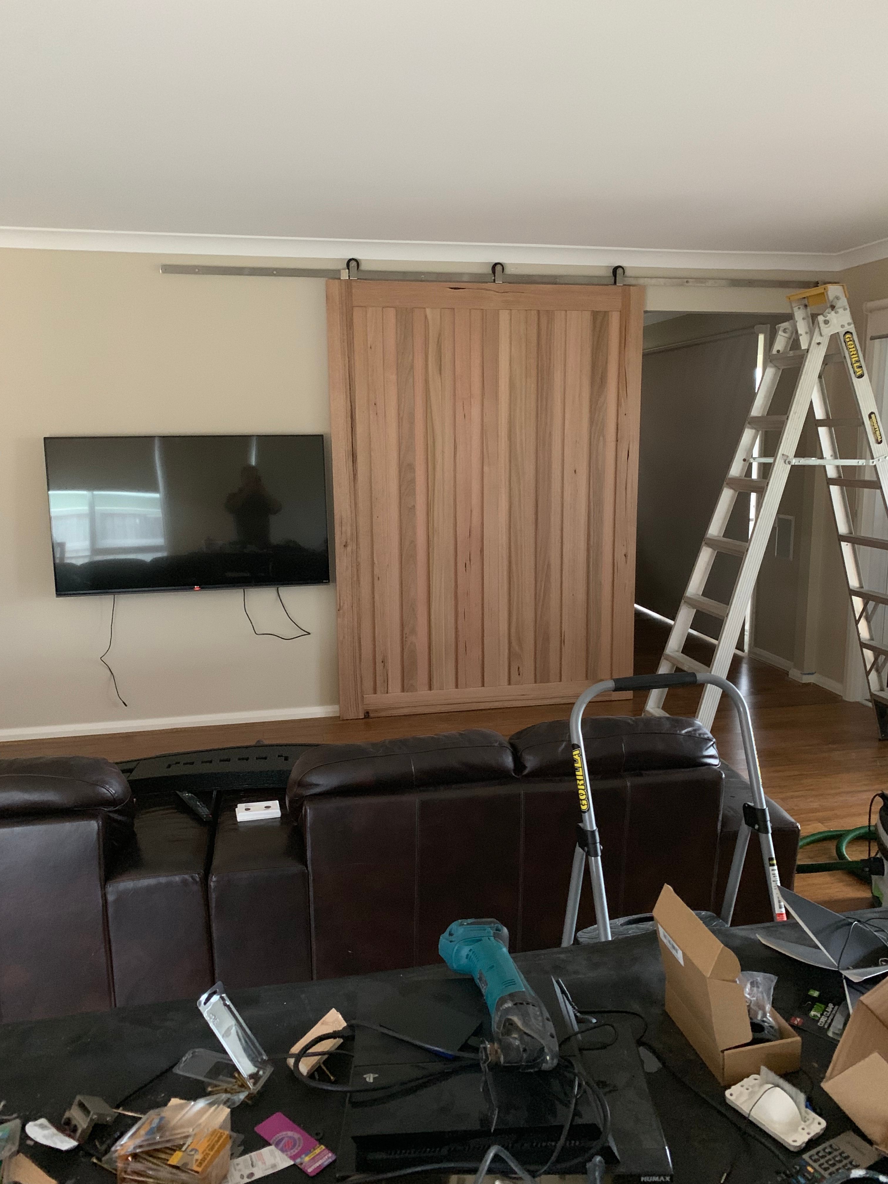 f17 barn door bunnings workshop community