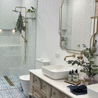 Claire's upcycled bathroom vanity