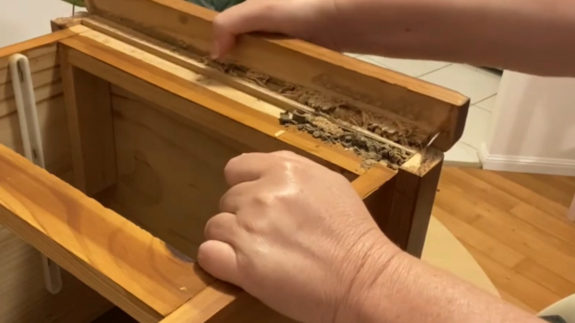 It became more clear as I removed the sides.