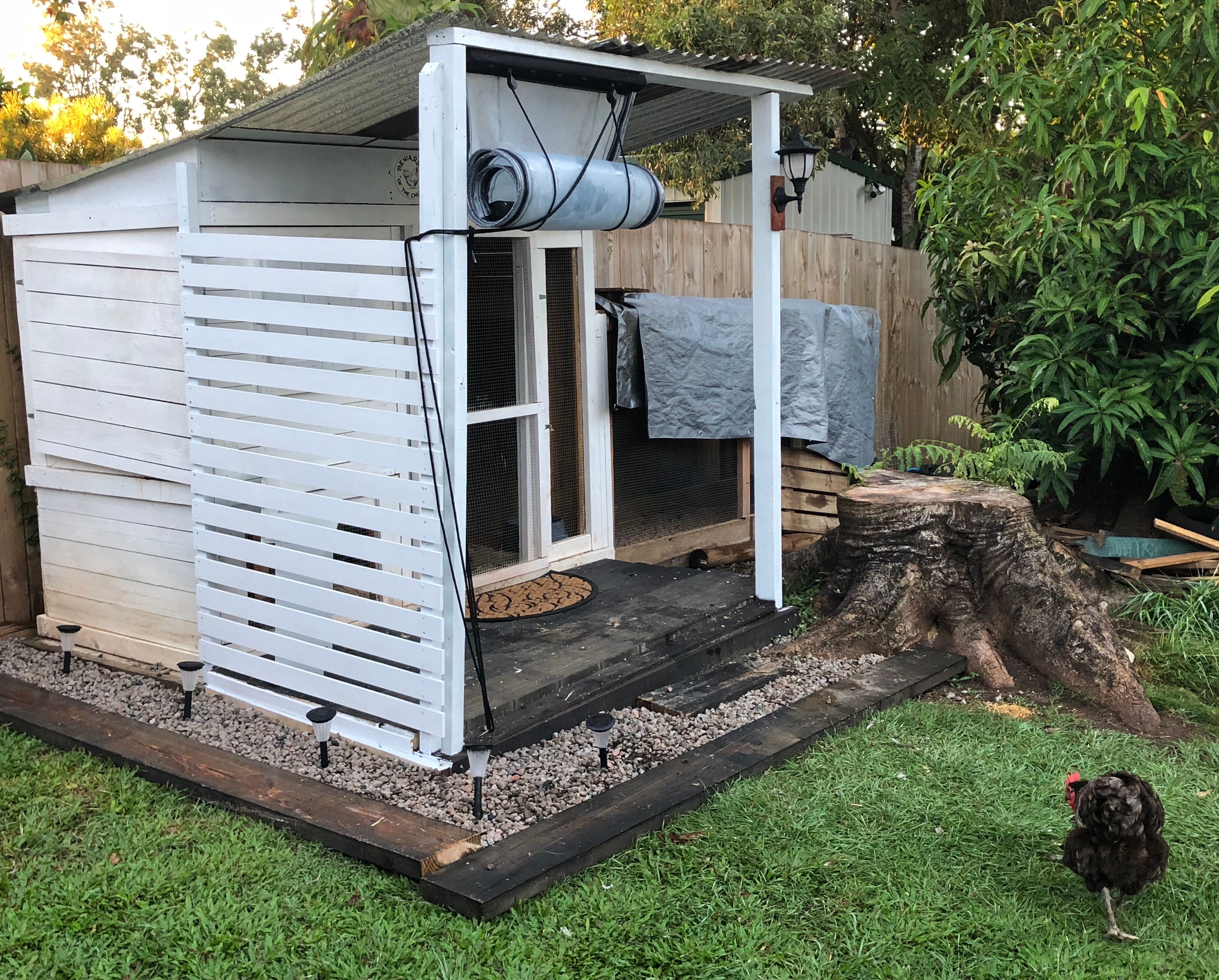 D.I.Y. chicken coop with verandah Bunnings community