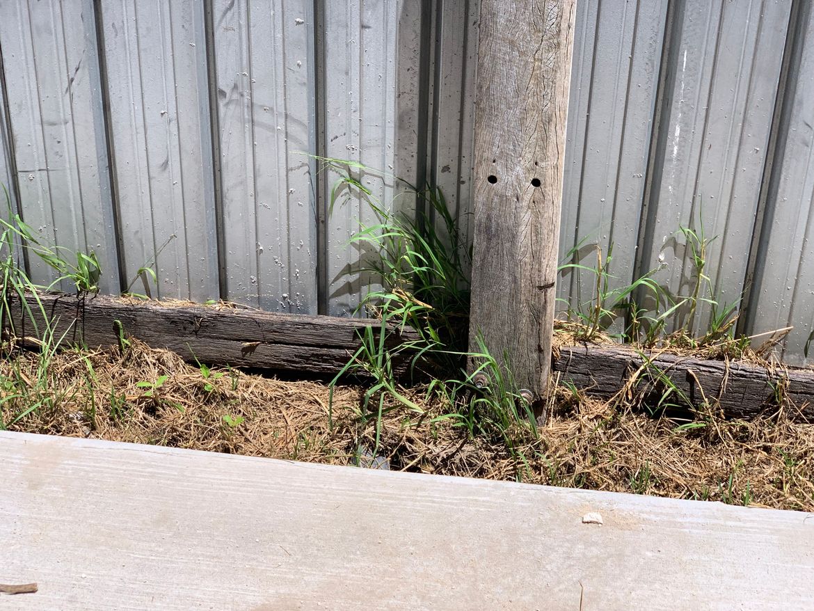 Gap between Slab and old fence
