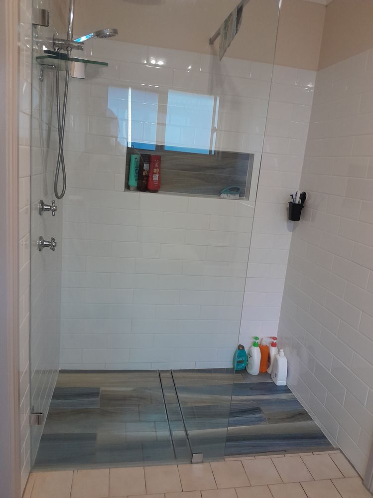 Updated shower *(opps upside down)