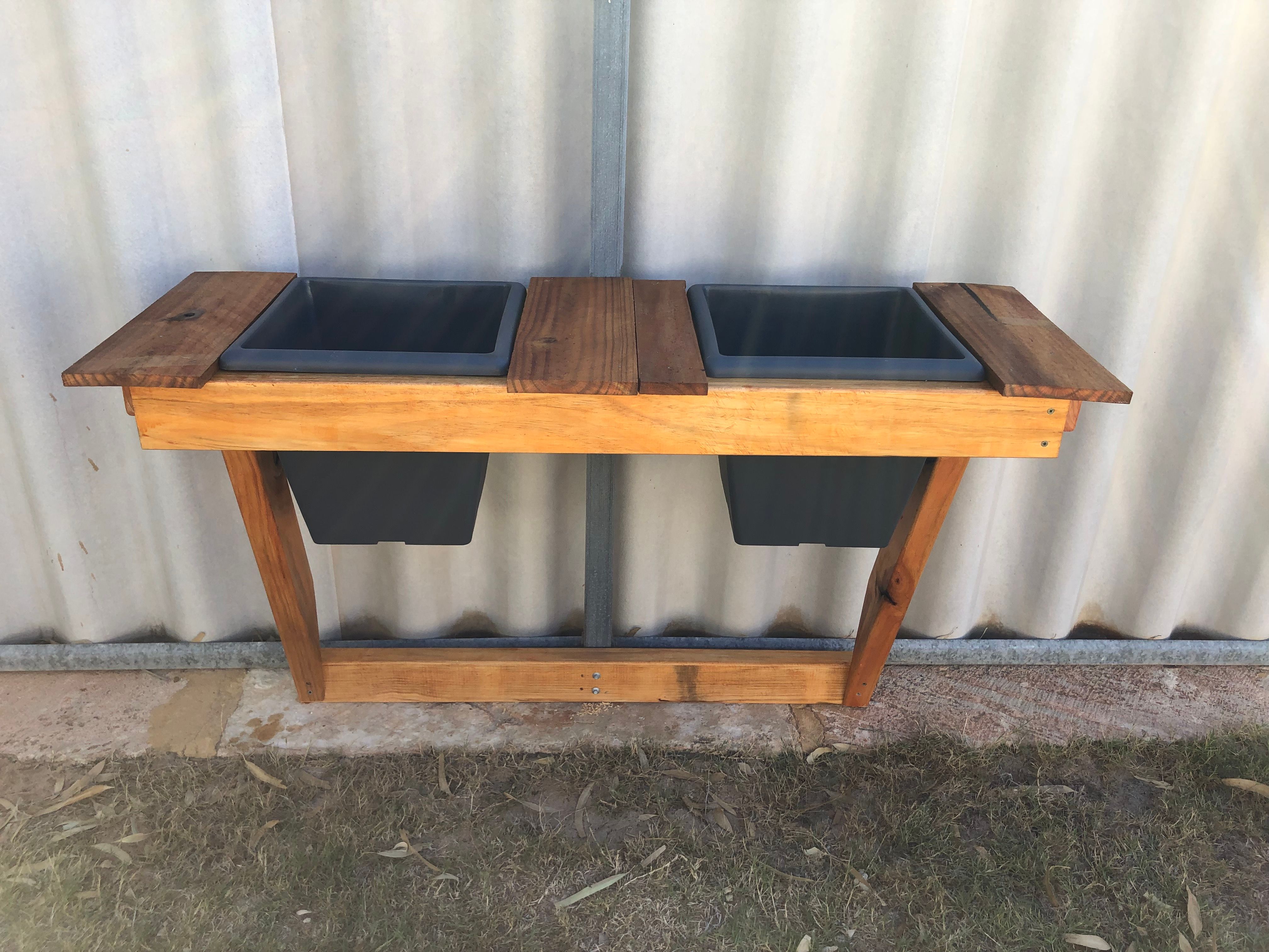 Planter boxes using recycled pallets Bunnings community