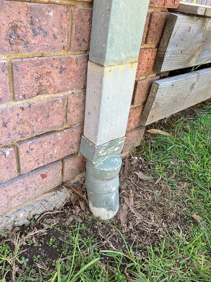 How to replace metal downpipes with PVC? Bunnings community
