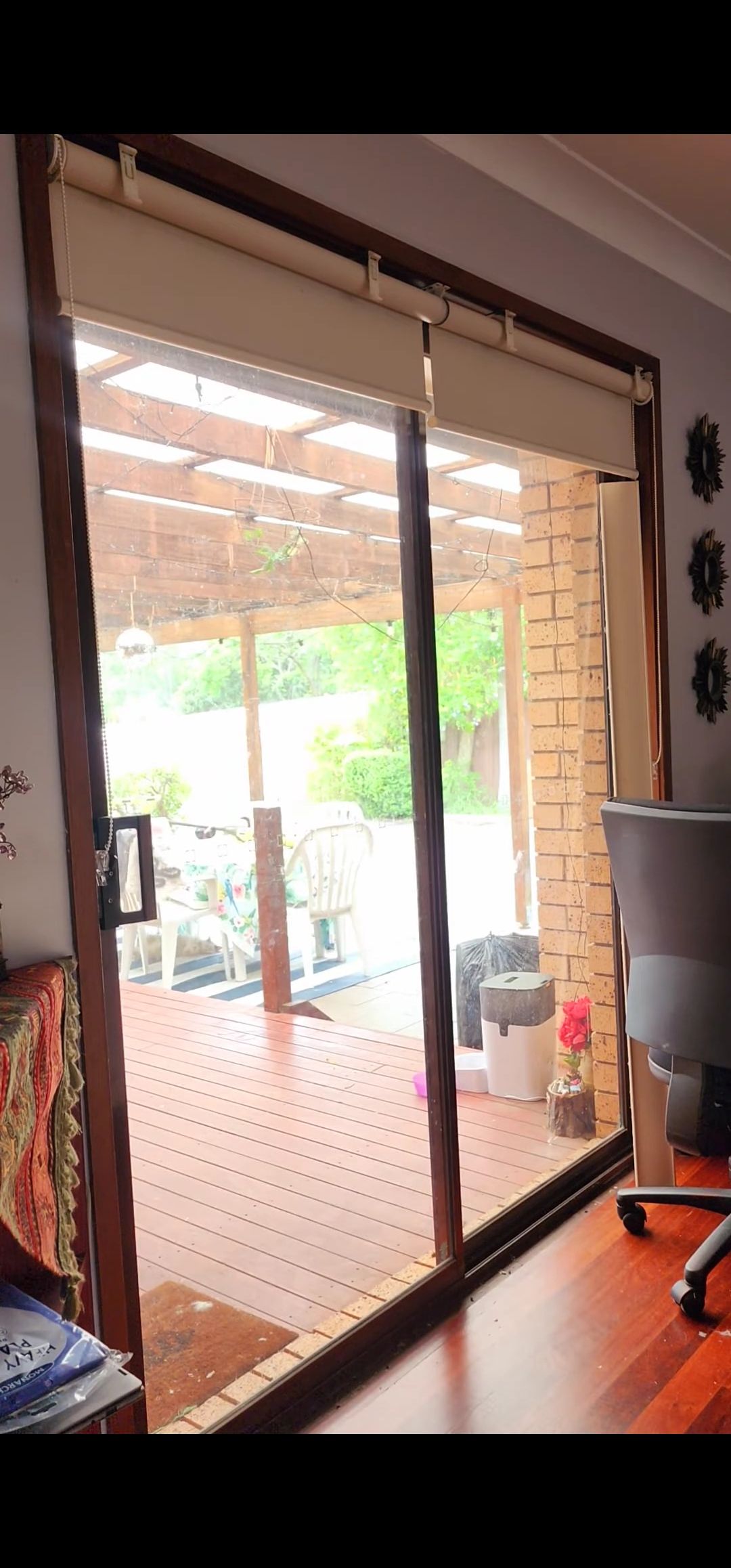 Sliding door makeover using spray paint Bunnings community