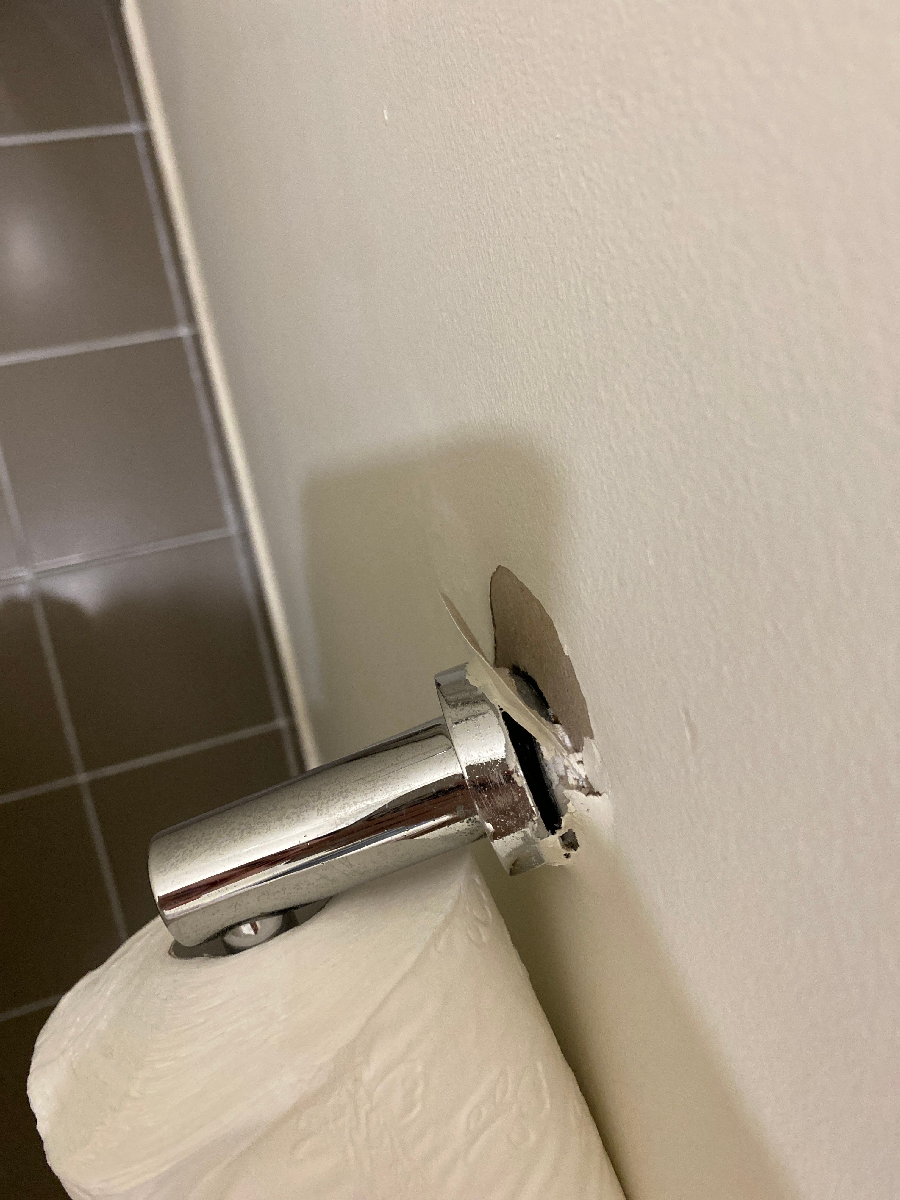 How to repair loose toilet roll holder o... Bunnings community