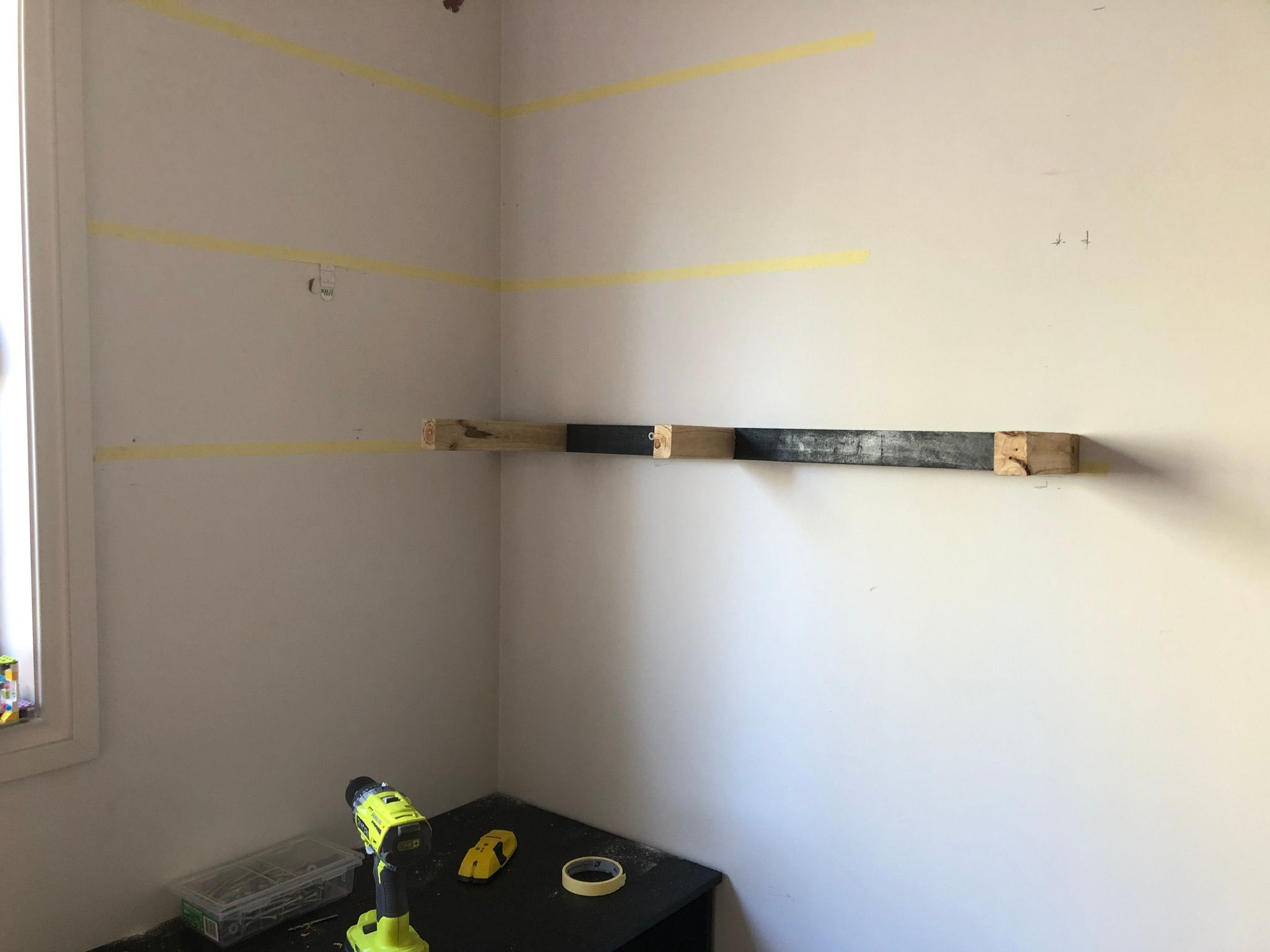 DIY Floating shelves, desk and loft bed Bunnings community