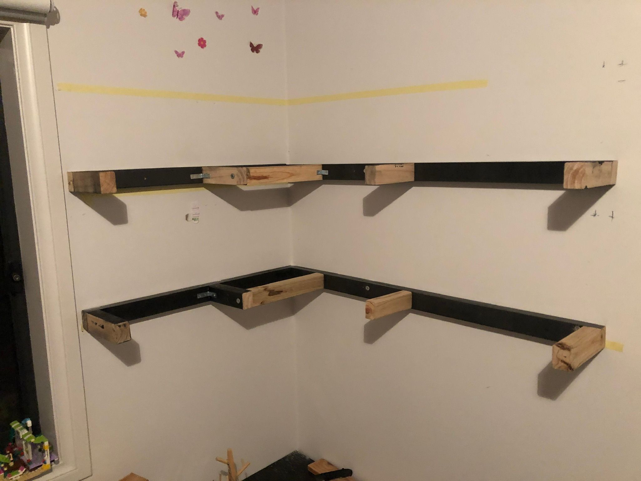 DIY Floating shelves, desk and loft bed Bunnings community