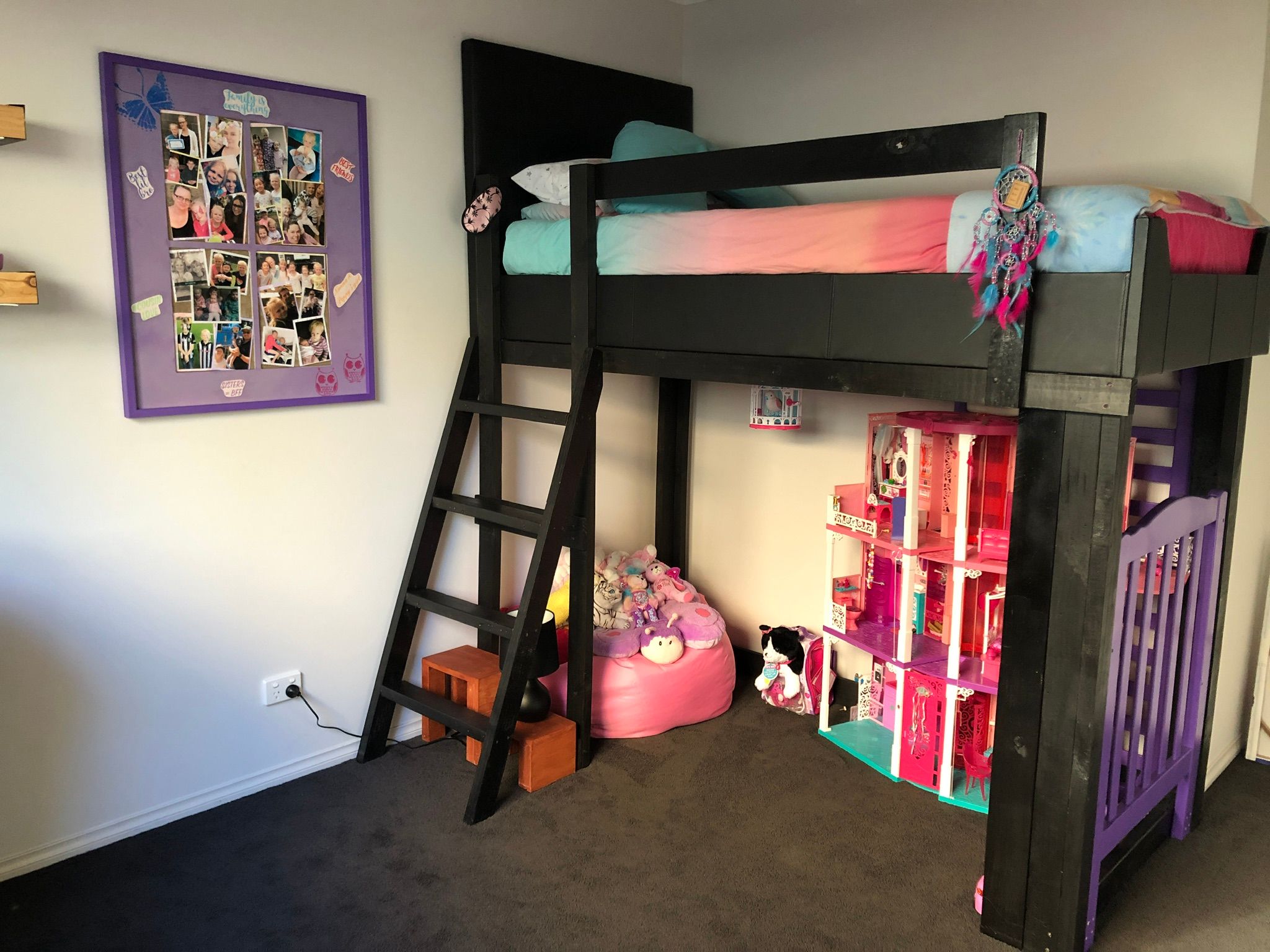 DIY Floating shelves, desk and loft bed Bunnings community