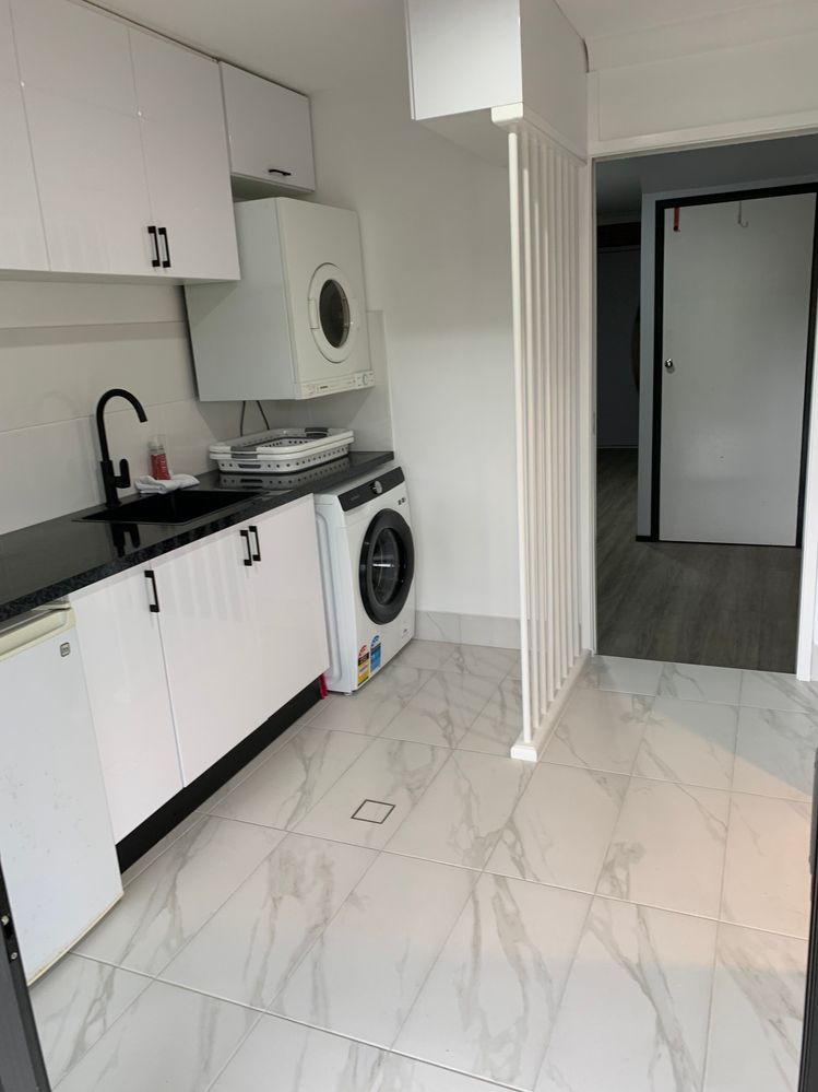 Looking outside into Laundry